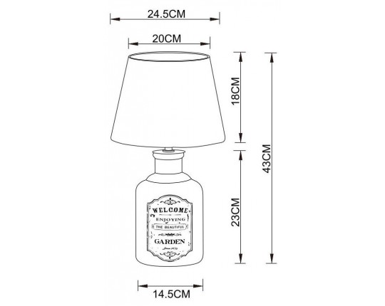 Настольная лампа Arte Lamp Isola A4272LT-1GY