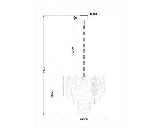 Подвесная люстра Arte Lamp Felicita A4080LM-6GO