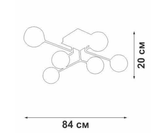 Потолочная люстра Vitaluce V4795-9/6PL