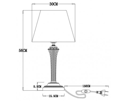 Настольная лампа Arte Lamp Gracie A7301LT-1PB