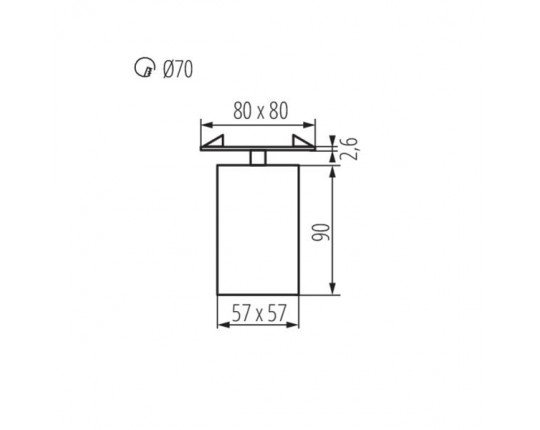 Спот Kanlux CHIRO GU10 DTL-B 29313