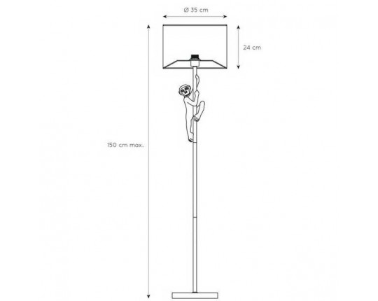 Торшер Lucide Extravaganza Chimp 10702/81/30