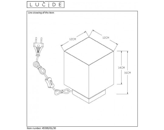 Настольная лампа Lucide Suzy 45589/01/30