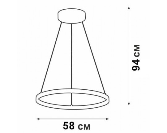 Подвесной светодиодный светильник Vitaluce V04601-03/1S