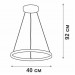 Подвесной светодиодный светильник Vitaluce V04600-93/1S