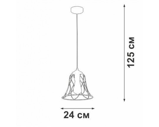 Подвесной светильник Vitaluce V2869-1/1S