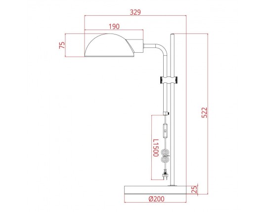 Настольная лампа Arte Lamp Zetta A7055LT-1BK