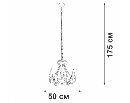 Подвесная люстра Vitaluce V1845-7/5