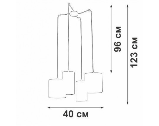 Подвесная люстра Vitaluce V3089-0/4S