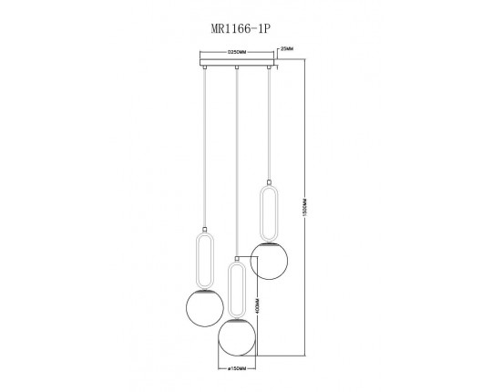 Подвесная люстра MyFar Pierre MR1166-1P