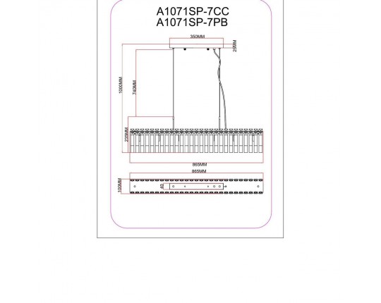 Подвесной светильник Arte Lamp Mayotte A1071SP-7PB