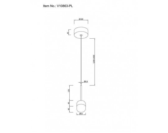 Подвесной светодиодный светильник Moderli Drop V10863-PL