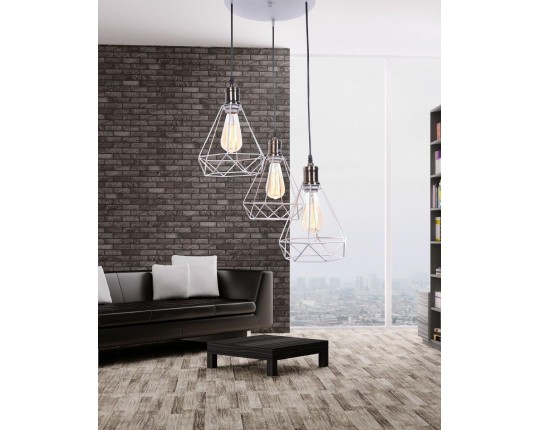 Подвесная люстра Lumina Deco Cobi LDP 11609-3 WT