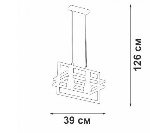 Подвесной светильник Vitaluce V2861-1/2S