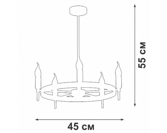 Подвесная люстра Vitaluce V3001-1/5PL