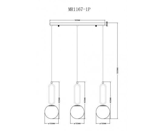 Подвесной светильник MyFar Pierre MR1168-3P