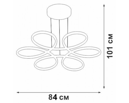 Подвесная люстра Vitaluce V04610-03/6S