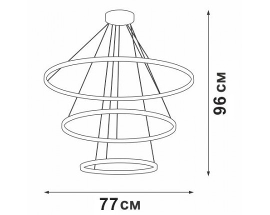 Подвесная люстра Vitaluce V04600-03/3S