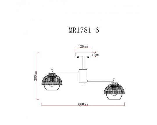 Потолочная люстра MyFar Hloya MR1781-6