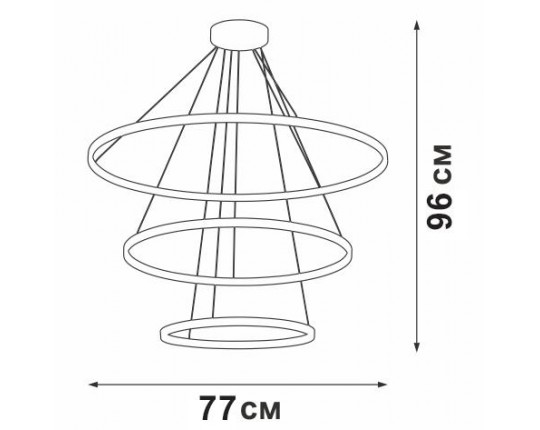 Подвесная люстра Vitaluce V04600-13/3S