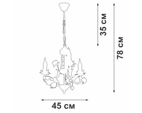 Подвесная люстра Vitaluce V1138-0/3