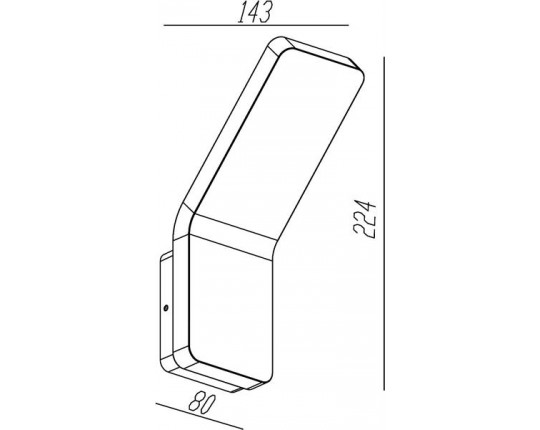 Уличный настенный светодиодный светильник Deko-Light Gruis 731054