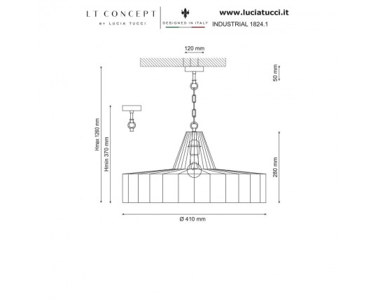 Подвесной светильник Lucia Tucci Industrial 1824.1