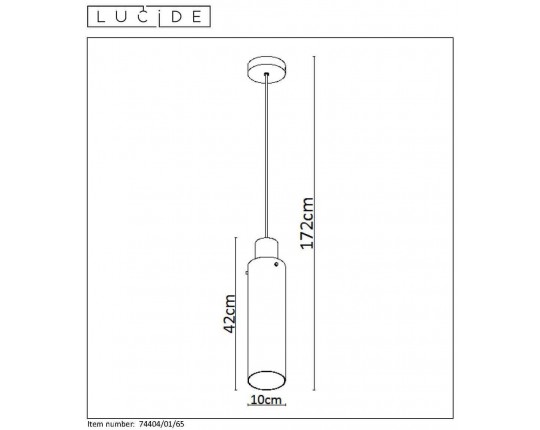 Подвесной светильник Lucide Orlando 74404/01/65