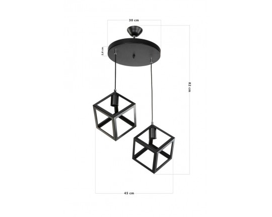 Подвесной светильник Toplight Cherilyn TL1604H-02BK