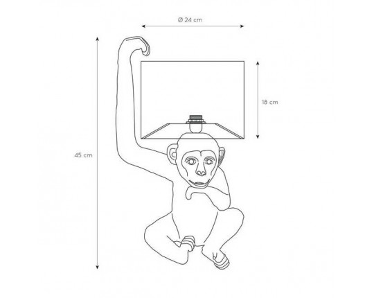 Настольная лампа Lucide Extravaganza Chimp 10502/81/30