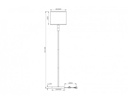 Торшер Arte Lamp North A5896PN-1CC