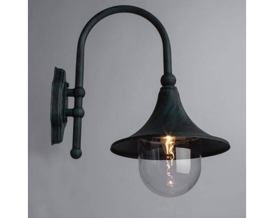 Уличный настенный светильник Arte Lamp Malaga A1082AL-1BG