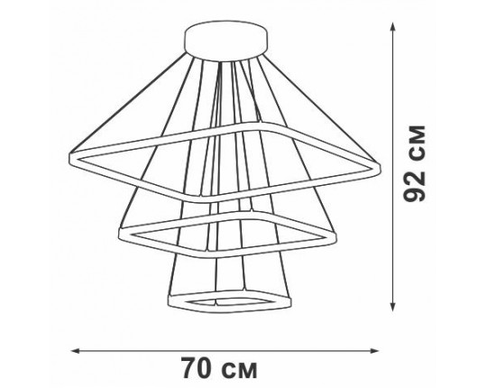 Подвесная люстра Vitaluce V04617-13/3S