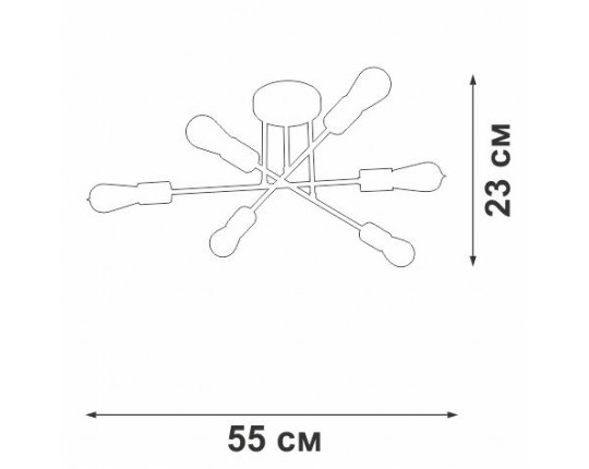 Потолочная люстра Vitaluce V3764-1/6PL