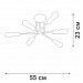 Потолочная люстра Vitaluce V3764-1/6PL