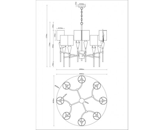 Подвесная люстра Moderli Luiza V10030-8P