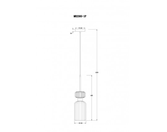 Подвесной светильник MyFar Aubrey MR2360-1P