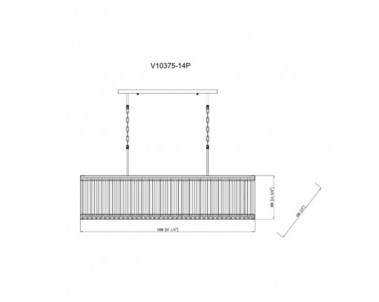 Подвесная люстра Moderli Avista V10375-14P