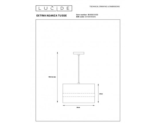 Подвесной светильник Lucide Extravaganza Tusse 10409/01/33
