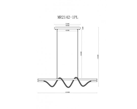 Подвесной светодиодный светильник MyFar Kenneth MR2142-1PL