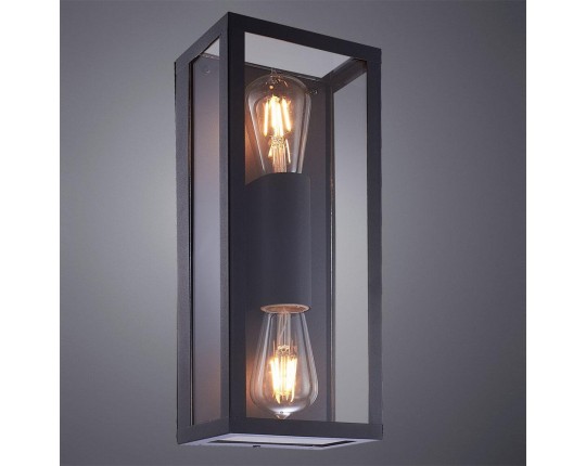 Уличный настенный светильник Arte Lamp Belfast A4569AL-2BK