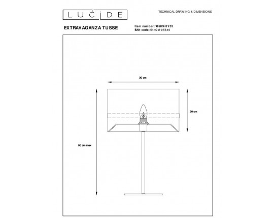 Настольная лампа Lucide Extravaganza Tusse 10509/81/33
