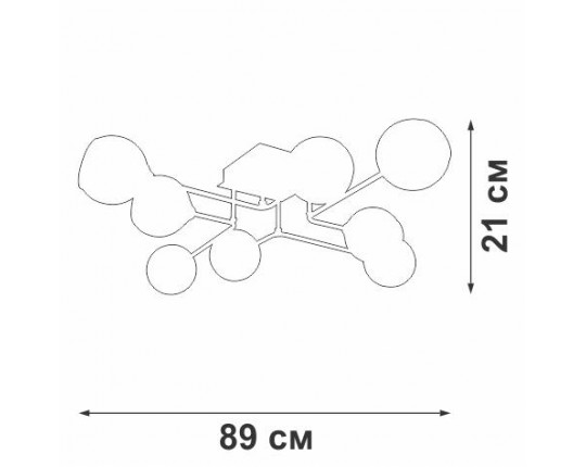 Потолочная люстра Vitaluce V47950-13/8PL