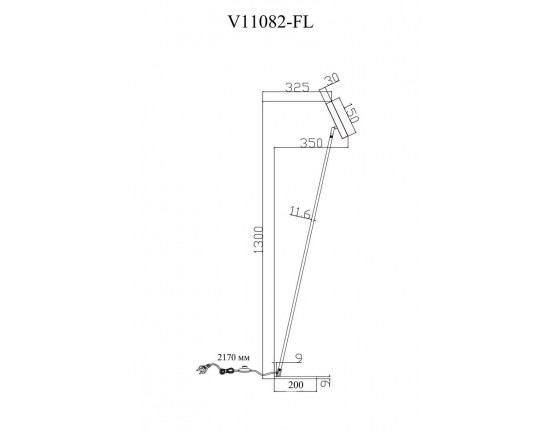 Торшер Moderli Harmo V11082-FL