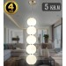 Подвесной светодиодный светильник Natali Kovaltseva Loft Led Lamps 81100/5C Gold White