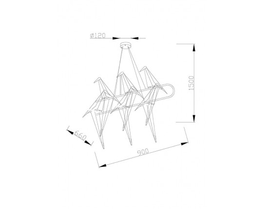 Подвесной светодиодный светильник Moderli Birds V3073-6PL