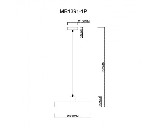 Подвесной светильник MyFar Ria MR1391-1P