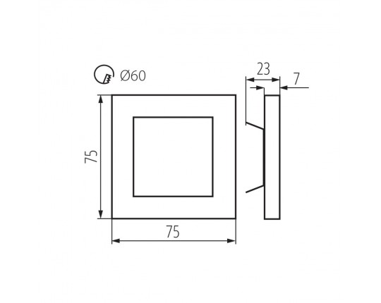 Подсветка для лестницы Kanlux Apus 32488