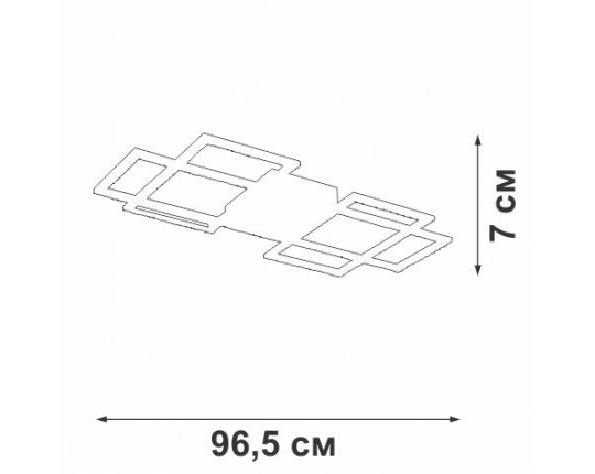 Потолочный светодиодный светильник Vitaluce V4684-0/3PL