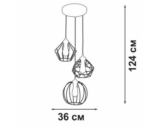 Подвесной светильник Vitaluce V4803-0/3S